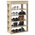 vidaXL Schoenenrek 60x30x98 cm bewerkt hout sonoma, Verzenden, Nieuw