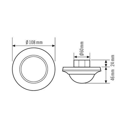 ESYLUX Compact bewegingsmelder-bussysteem - EP10427435, Doe-het-zelf en Verbouw, Elektra en Kabels, Overige typen, Nieuw, Verzenden