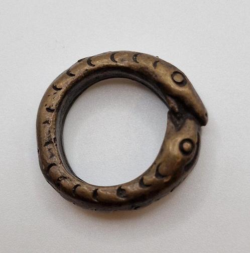 Indochinese bergstammen Brons Harmony - Dubbel Slang Ring -, Antiek en Kunst, Antiek | Overige Antiek
