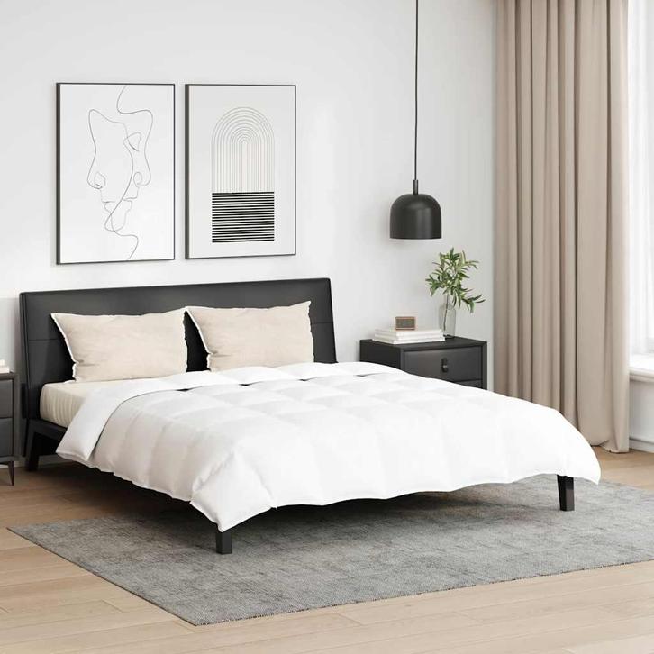 vidaXL Dekbed met kussen Wit Dons, Huis en Inrichting, Slaapkamer | Beddengoed, Wit, Nieuw, Verzenden