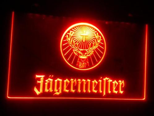 Jagermeister neon bord lamp LED cafe verlichting reclame lic, Verzamelen, Merken en Reclamevoorwerpen, Nieuw, Verzenden