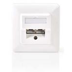 RJ45 wandcontactdoos | UTP (2x RJ45, Cat5e, Inbouw/Opbouw), Verzenden, Nieuw