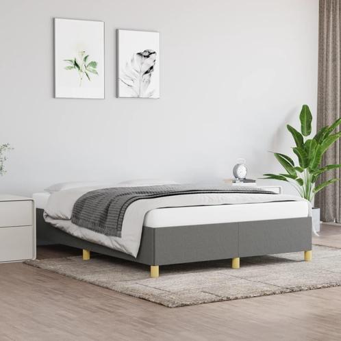 Bedframe 140x190 Donkergrijs - Retourdeal - 35% Korting!, Huis en Inrichting, Slaapkamer | Bedden, 140 cm, 190 cm of minder, Grijs