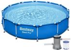 Bestway Steel Pro zwembad 366x76 cm met pomp – starter set, Nieuw, Verzenden