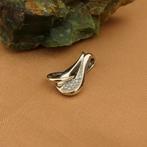 Witgouden hanger met zirconia (pave gezet, kettinghanger), Ophalen of Verzenden, Gebruikt, Goud, Overige merken