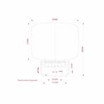 Douche Kruk Wiesbaden Opklapbaar Wandmontage Wit, Ophalen of Verzenden, Nieuw