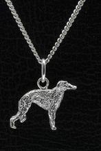 Zilveren Barzoi ketting hanger - klein, Verzenden, Nieuw