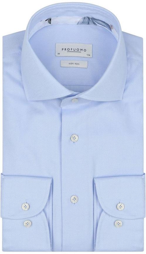 Profuomo Twill Overhemd Lichtblauw maat 43 Heren, Kleding | Heren, Overhemden, Nieuw, Verzenden