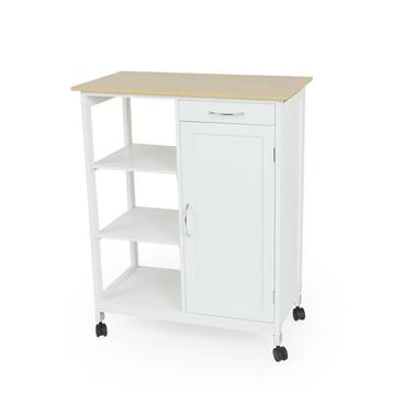 Keukentrolley op wielen - wit - 67 x 37 x 84 cm beschikbaar voor biedingen