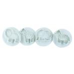 Culpitt Plunger Cutter Set Jungle Dieren 4st., Hobby en Vrije tijd, Taarten en Cupcakes maken, Verzenden, Nieuw