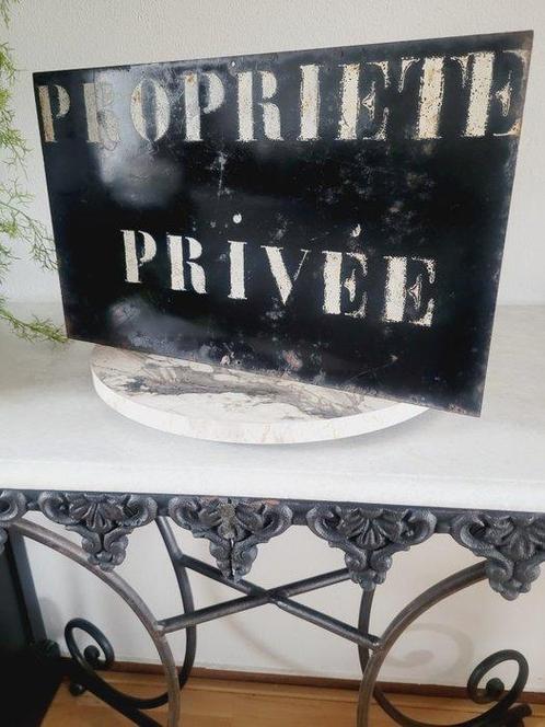 Verbodsbord, Propriete Privée, Emaille Bord, 1950 -, Antiek en Kunst, Antiek | Wandborden en Tegels
