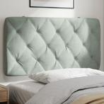 vidaXL Hoofdbordkussen Lichtgrijs 100 cm Fluweel, Verzenden, Nieuw, Grijs, Stof