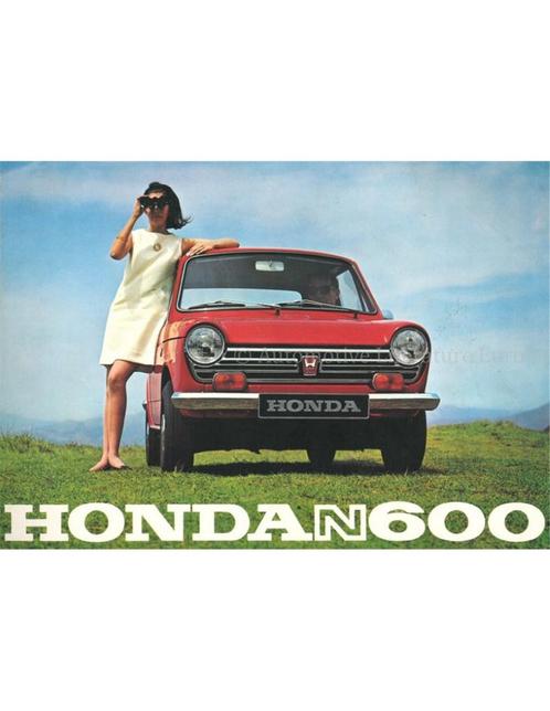 1968 HONDA N600 BROCHURE ENGELS, Boeken, Auto's | Folders en Tijdschriften, Honda