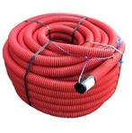 Kabelbeschermingsbuis flex 50mm Rood+ trekkoord R50m, Doe-het-zelf en Verbouw, Buizen en Afvoer, Ophalen of Verzenden, Nieuw