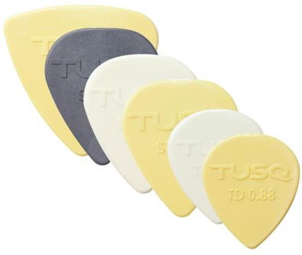 TUSQ plectrum Assorted pick mix 0.68 mm - 2.00 mm 6-pack, Muziek en Instrumenten, Instrumenten | Toebehoren, Elektrische gitaar