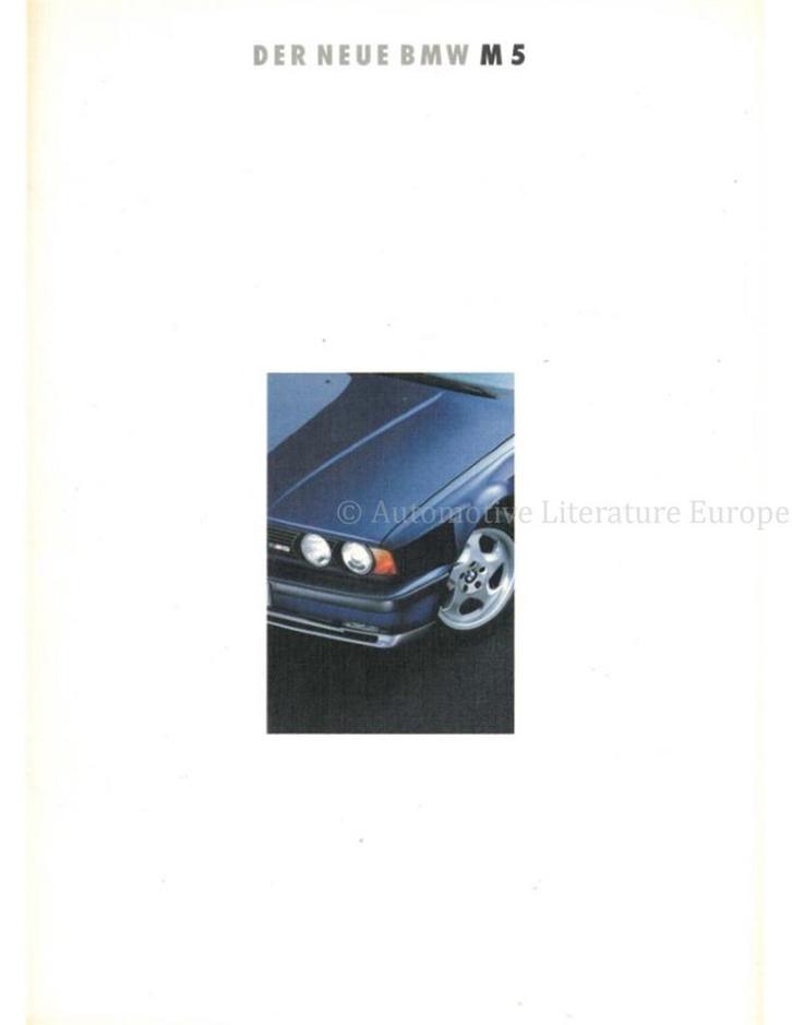 1992 BMW M5 BROCHURE DUITS, Boeken, Auto's | Folders en Tijdschriften, BMW