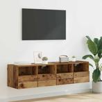 vidaXL TV Wandkasten 2 pcs Oud Hout 60 x 30 x 30 cm Bewerkt, Verzenden, Nieuw, 50 tot 100 cm, Minder dan 100 cm