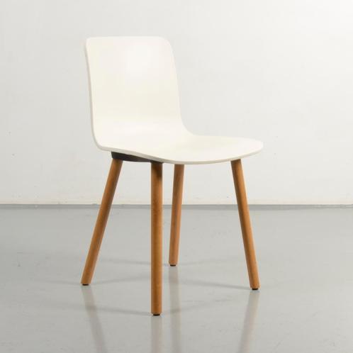 Vitra Hal design kantinestoel, wit, 4-poot onderstel, Huis en Inrichting, Bureaustoelen, Ophalen of Verzenden