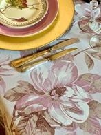 Roze magnoliapatroon tafelkleed voor grote tafels. -, Antiek en Kunst