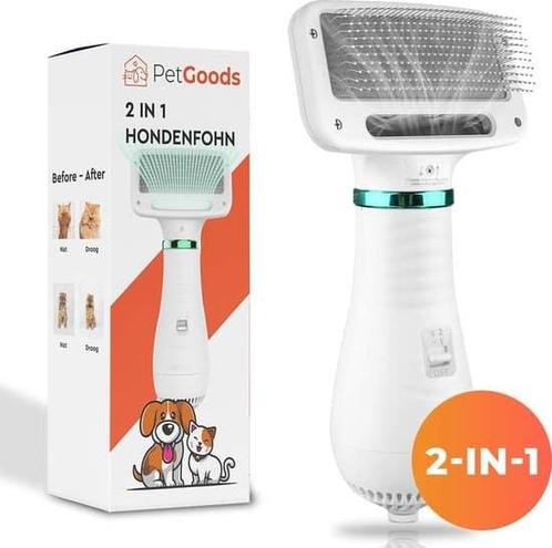 PetGoods 2-in-1 Hondenföhn – Föhn &amp; Borstel - Honden, Sieraden, Tassen en Uiterlijk, Uiterlijk | Haarverzorging, Zo goed als nieuw