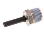 6mm x R3/8 insteekfitting Messing/PA 66 buitendraad NBR [5, Verzenden, Nieuw