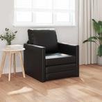 vidaXL Vloersofa Bed met kussen Zwart 74 x 77 x 81 cm, Huis en Inrichting, Verzenden, Nieuw, Stof, Minder dan 150 cm