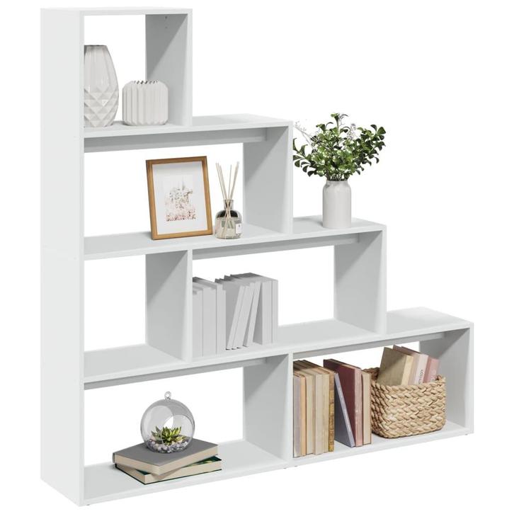 vidaXL Kamerscherm / boekenkast 4-laags 143,5x29x143,5 cm, Huis en Inrichting, Kasten | Boekenkasten, Nieuw, Overige houtsoorten