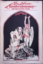 Spotprent Minister Cort wordt gestoken met mes eedskwest..., Antiek en Kunst, Kunst | Litho's en Zeefdrukken, Verzenden