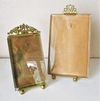 Fotolijst (2) - Bisauté glas , messing, Antiek en Kunst