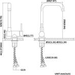 Keukenkraan - Mengkraan - RVS - Zwart - Lonheo, Verzenden, Zo goed als nieuw