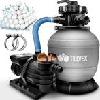 Tillvex® Zandfilter - Zandfilterpomp - 13200L/u - Grijs, Verzenden, Nieuw