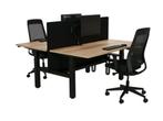 Duo bureau Zit sta YOUP07  zwart eiken 120x80, Ophalen of Verzenden, Nieuw in verpakking