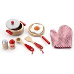 Viga Toys Keukenset rood 9-delig. 3+ van €23,95 voor €14,37, Ophalen, Nieuw