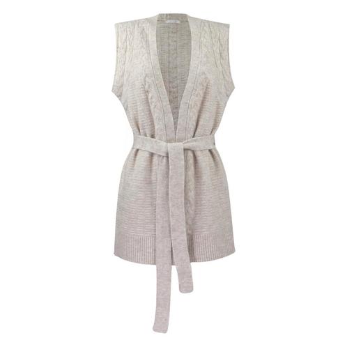 Senso • lang beige vest Zira • 34, Kleding | Dames, Truien en Vesten, Beige, Nieuw, Maat 34 (XS) of kleiner, Verzenden