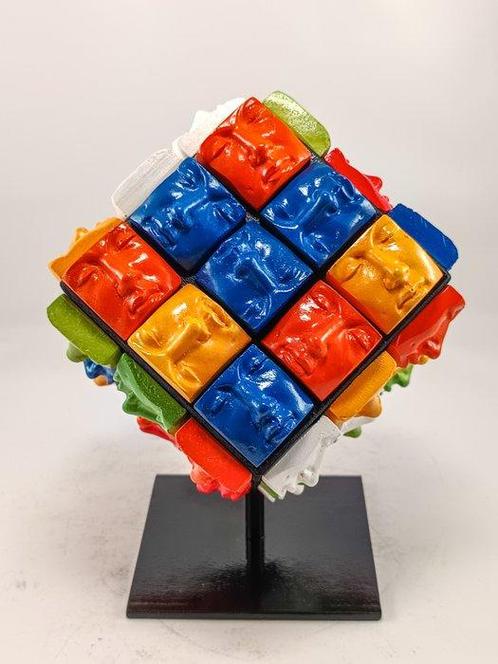 Salvatore Alibrio - Rubik face, Antiek en Kunst, Kunst | Schilderijen | Modern