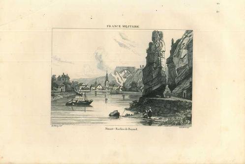 Zicht op Dinant, Antiek en Kunst, Kunst | Etsen en Gravures