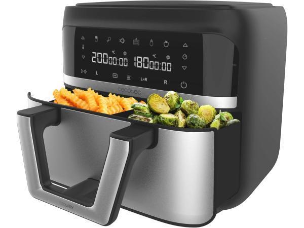 Veiling - Cecotec Air Fryer Cecofry Dual 9000 - 2850W - 9L, Witgoed en Apparatuur, Airfryers, Gebruikt