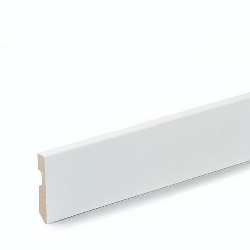 Moderne MDF plint folie wit 10cm x 225cm Blok, Doe-het-zelf en Verbouw, Plinten en Afwerking, 200 tot 250 cm, Plinten, Nieuw, Overige materialen