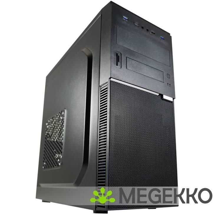 LC-Power LC-7041B-ON computerbehuizing Midi Tower Zwart, Computers en Software, Computerbehuizingen, Nieuw, Verzenden