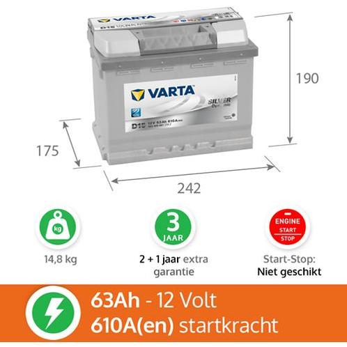 Varta Silver Dynamic D15 Accu Incl. 1 Jaar Extra Garantie, Auto-onderdelen, Accu's en Toebehoren, Verzenden