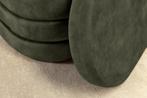 Extravagante gestoffeerde bank VOGUE 115 cm groen fluwelen, Huis en Inrichting, Banken | Bankstellen, Ophalen of Verzenden, Nieuw