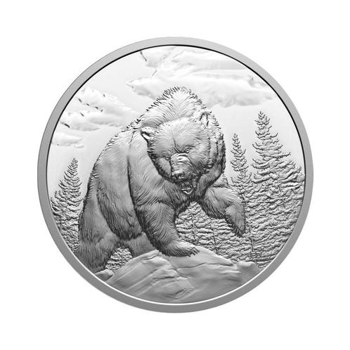 Goede Jagers - Grizzly beer 2023 Proof, Postzegels en Munten, Edelmetalen en Baren, Verzenden