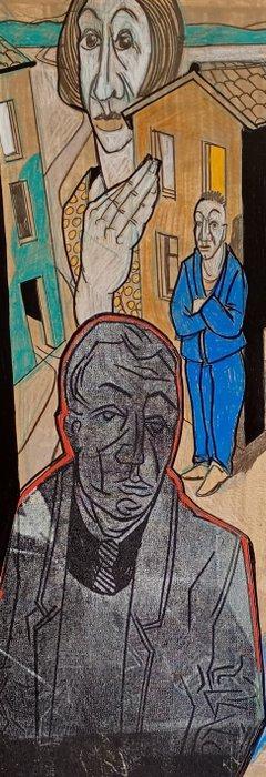 Peter Krusche - Regentag, Antiek en Kunst, Kunst | Schilderijen | Modern