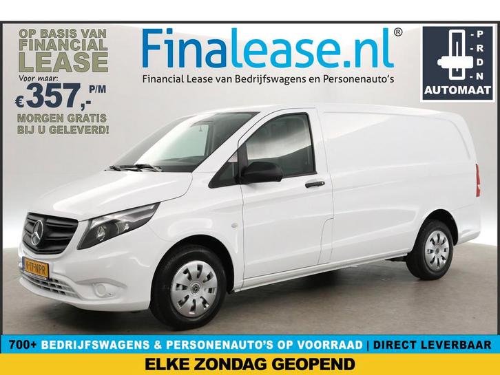Mercedes-Benz Vito 114 CDI Lang Automaat Airco 3-Zits Trekh, Auto's, Bestelauto's, Lease, Automaat, Diesel, Mercedes-Benz, Wit