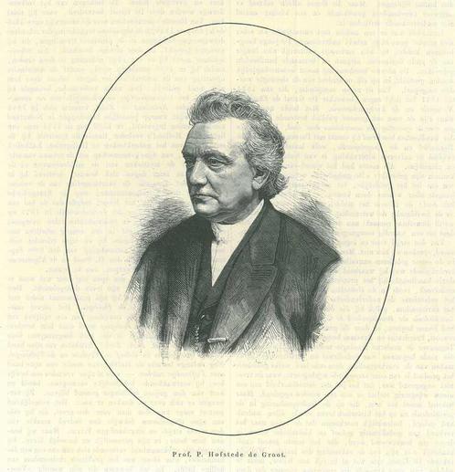 Portrait of Petrus Hofstede de Groot, Antiek en Kunst, Kunst | Etsen en Gravures
