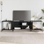 vidaXL Tv-meubel 203x37x50 cm bewerkt hout zwart, Huis en Inrichting, Kasten | Televisiemeubels, Verzenden, Nieuw, 200 cm of meer