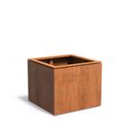 Cortenstaal plantenbak Domus 85x85x70cm - Met bodem, Vierkant, Nieuw, Metaal, 60 tot 100 cm