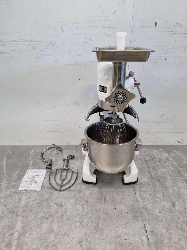RVS Planeetmenger Menger met gehaktmolen 20 liter 230V, Zakelijke goederen, Horeca | Keukenapparatuur, Nieuw in verpakking, Ophalen of Verzenden