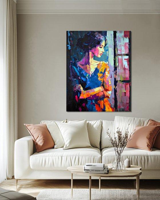 Michael Mey - Girl at the Window - XL, Antiek en Kunst, Kunst | Designobjecten