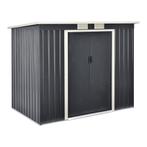 [en.casa] Tuinhuis tuinschuur met schuifdeur 213x130x173 cm